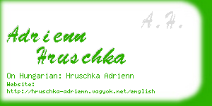 adrienn hruschka business card